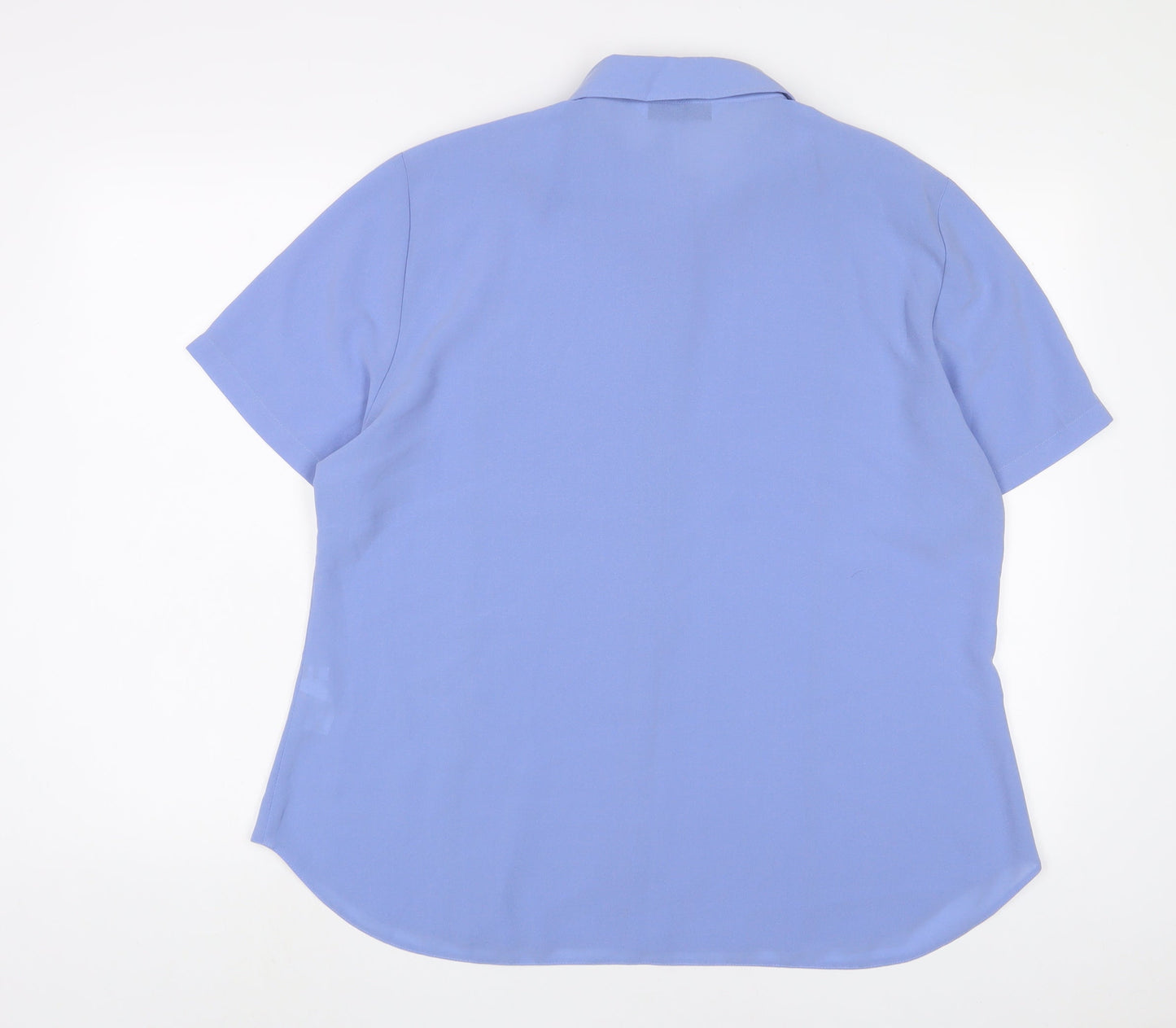 Womens UK Size 16 BHS Purple Basic Button-Up