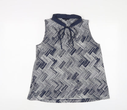 Womens UK Size 10 NEXT Blue Basic Tank