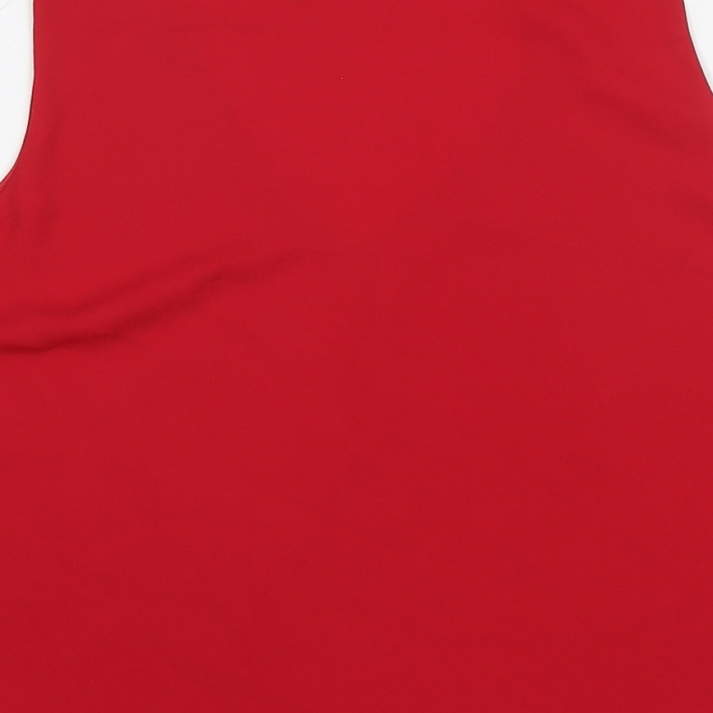 Womens UK Size M Zara Black Basic Tank
