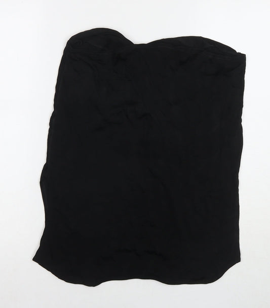 Womens UK Size 12 River Island Black Basic Blouse