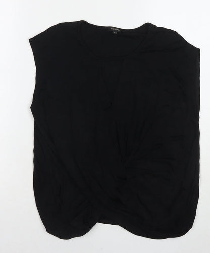 Womens UK Size 12 River Island Black Basic Blouse