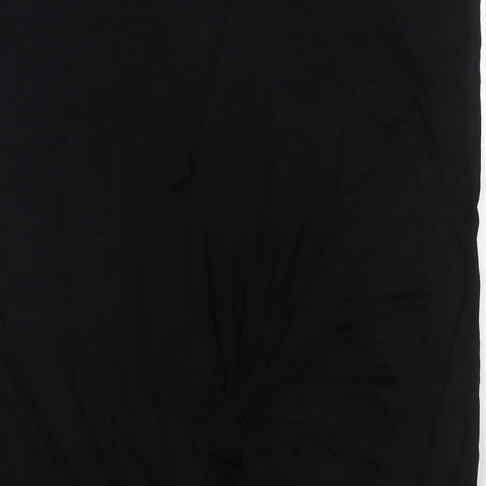 Womens UK Size 12 River Island Black Basic Blouse