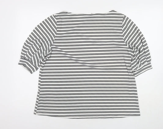 Womens UK Size L H&M White Basic Blouse