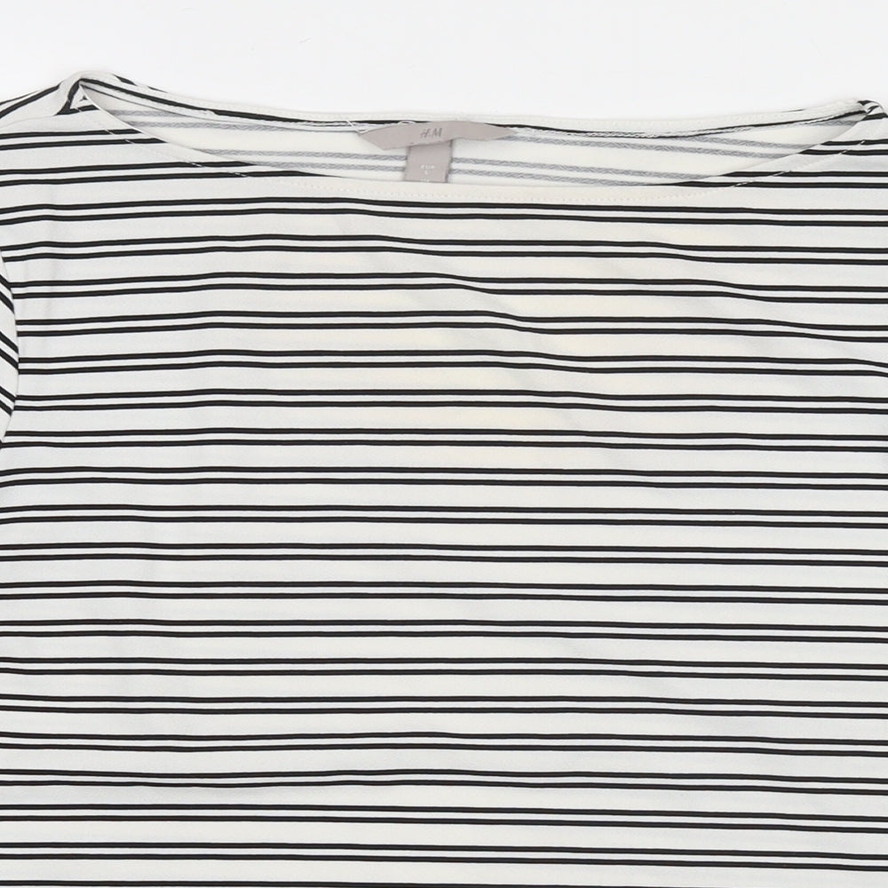 Womens UK Size L H&M White Basic Blouse