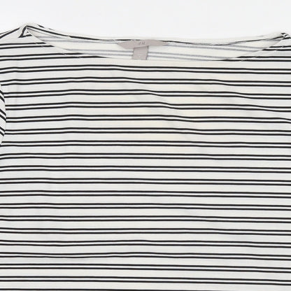 Womens UK Size L H&M White Basic Blouse