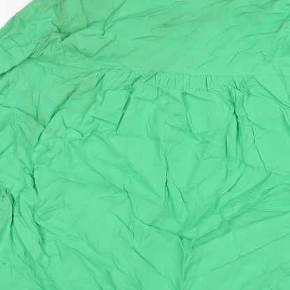 Womens UK Size 8 Marks and Spencer Green Basic T-Shirt