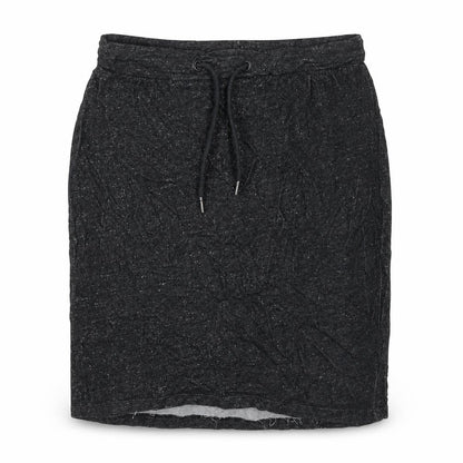 TXM Womens Grey Cotton A-Line Skirt Size M Drawstring