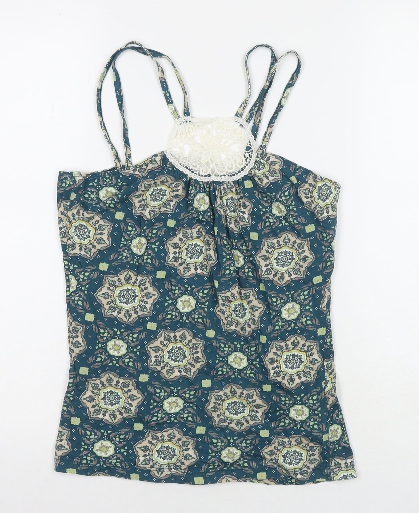 Womens UK Size M VERO MODA Blue Basic Tank