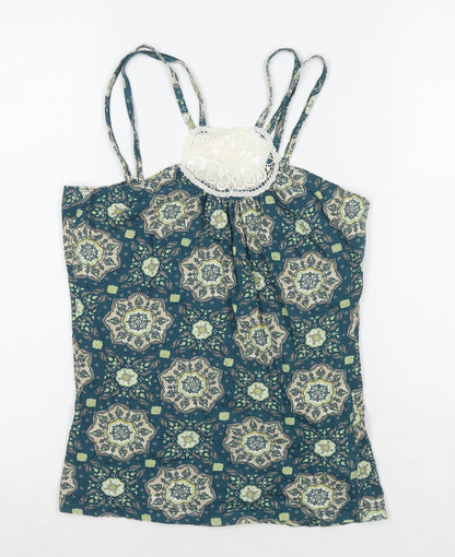 Womens UK Size M VERO MODA Blue Basic Tank