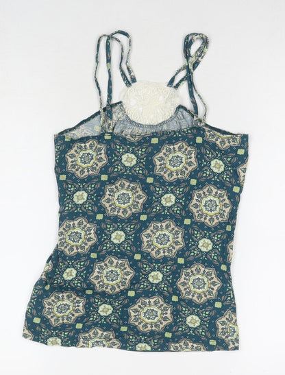 Womens UK Size M VERO MODA Blue Basic Tank