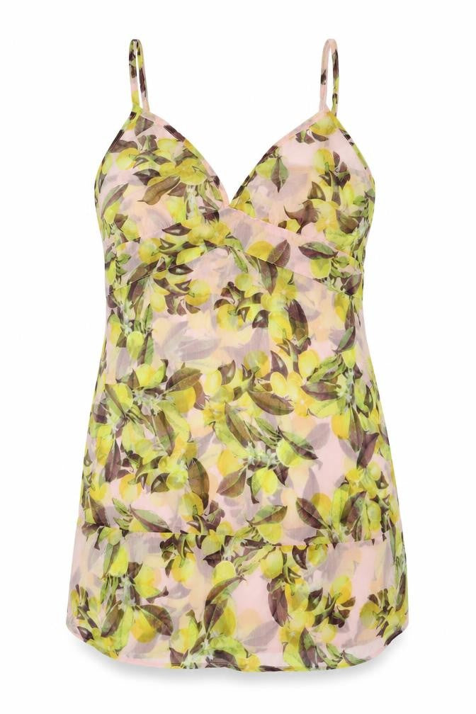 Womens UK Size 14 Simply Be Yellow Tunic Tank
