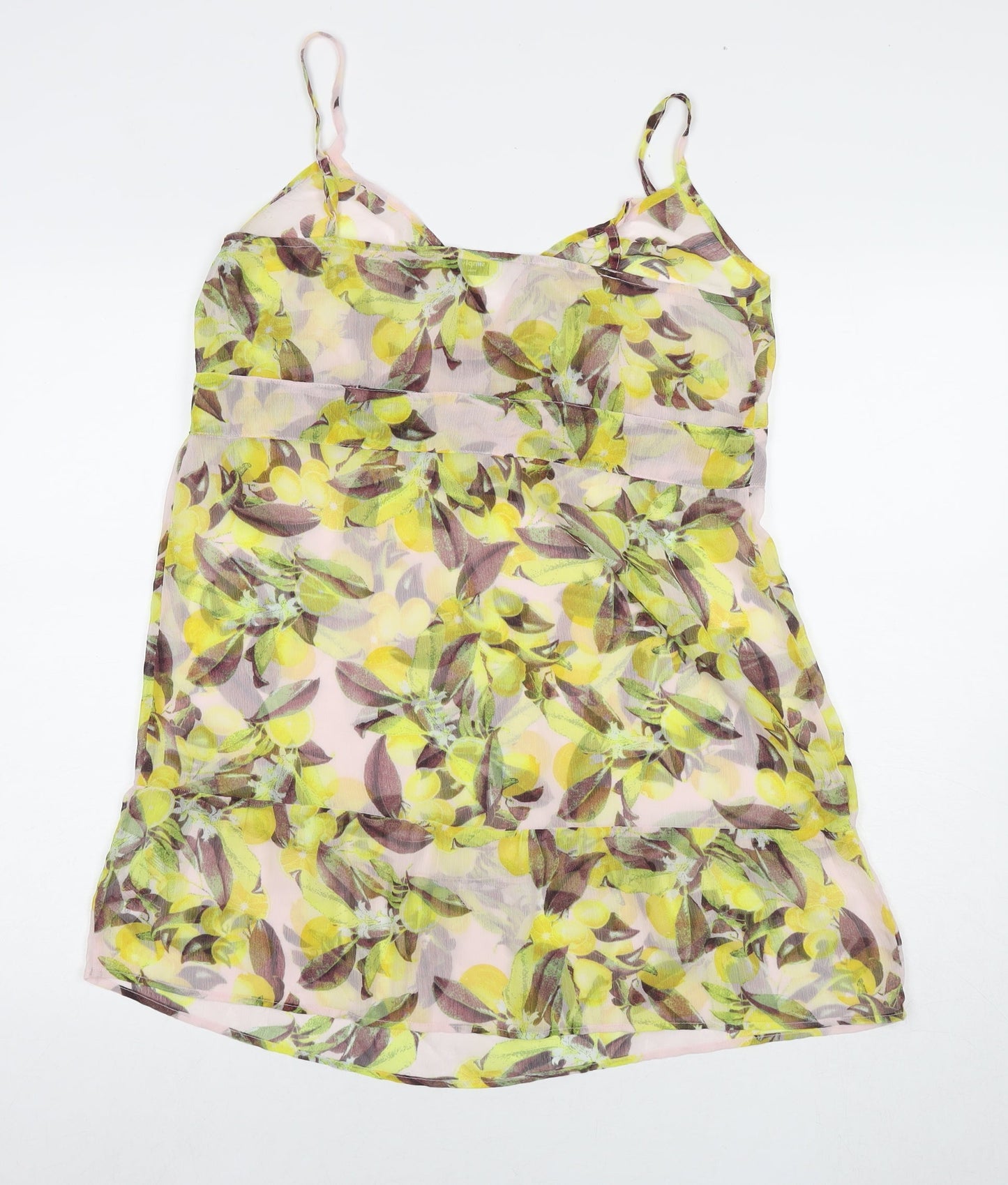 Womens UK Size 14 Simply Be Yellow Tunic Tank