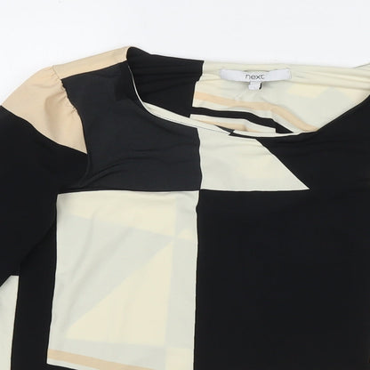Womens UK Size 8 NEXT Multicoloured Basic Blouse