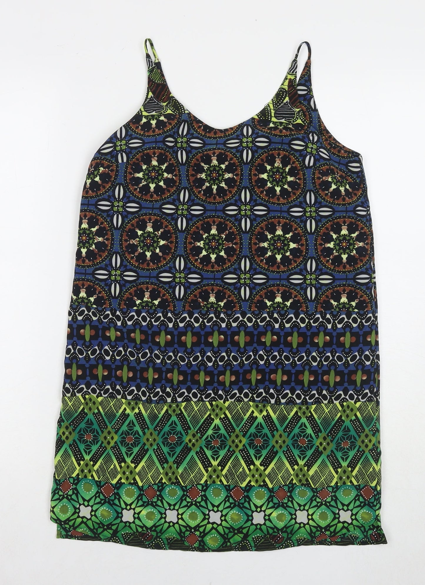 Womens UK Size 4 Topshop Multicoloured Tunic Tank