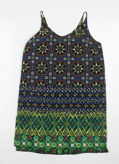 Womens UK Size 4 Topshop Multicoloured Tunic Tank