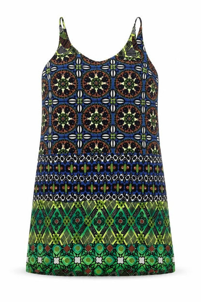 Womens UK Size 4 Topshop Multicoloured Tunic Tank