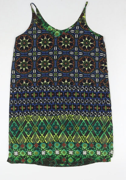 Womens UK Size 4 Topshop Multicoloured Tunic Tank