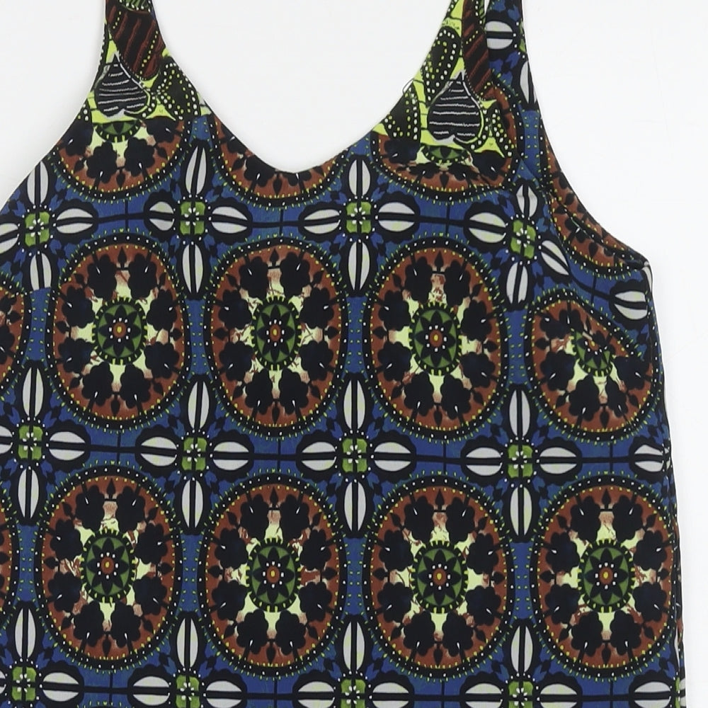 Womens UK Size 4 Topshop Multicoloured Tunic Tank