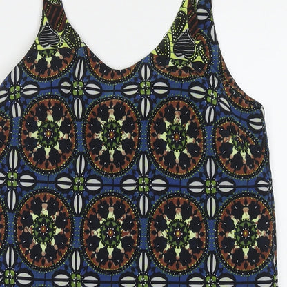 Womens UK Size 4 Topshop Multicoloured Tunic Tank