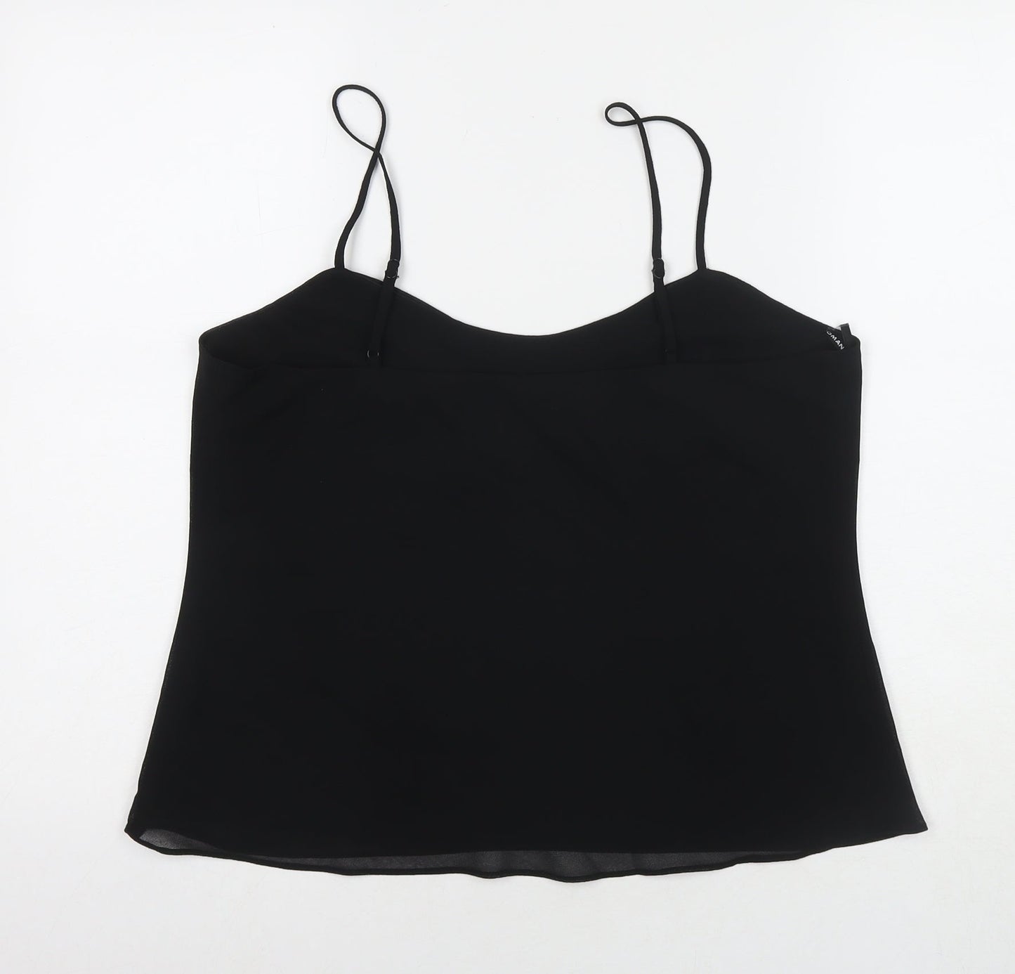 Womens UK Size 16 Roman Black Basic Tank
