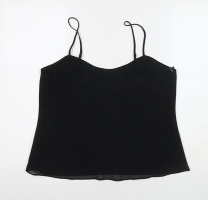 Womens UK Size 16 Roman Black Basic Tank