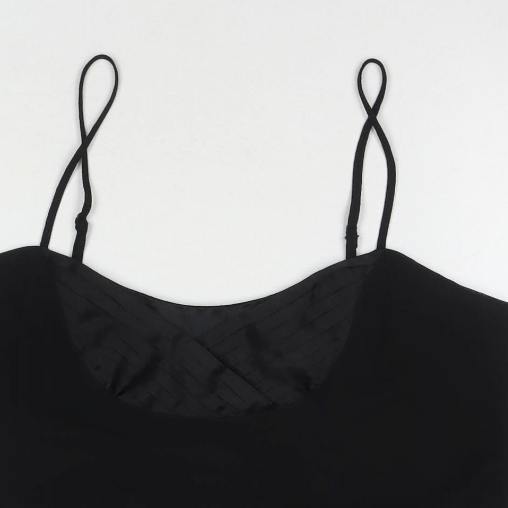 Womens UK Size 16 Roman Black Basic Tank