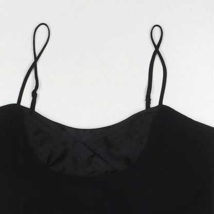 Womens UK Size 16 Roman Black Basic Tank