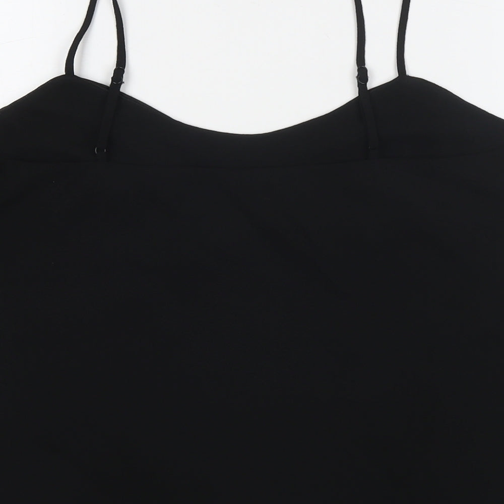 Womens UK Size 16 Roman Black Basic Tank