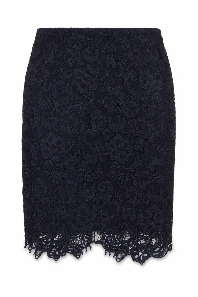 Womens UK Size 12 La Redoute A-Line Lace Skirt
