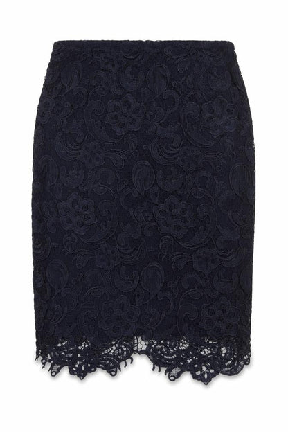 Womens UK Size 12 La Redoute A-Line Lace Skirt