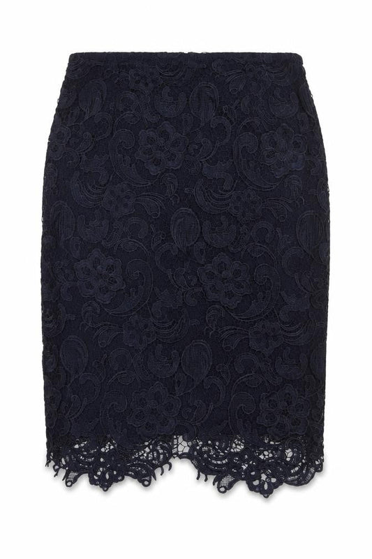 Womens UK Size 12 La Redoute A-Line Lace Skirt
