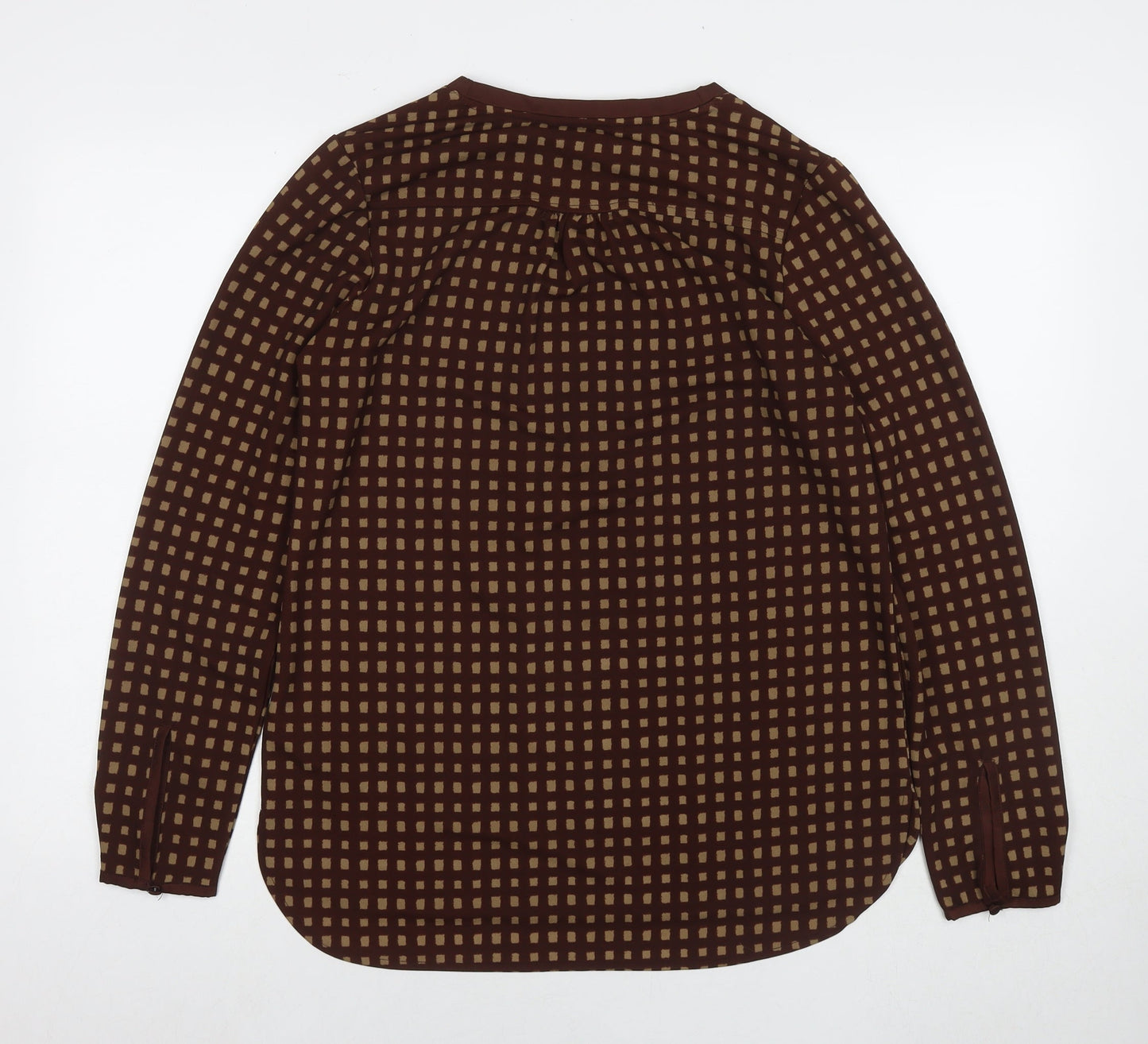 Womens UK Size 12 NEXT Brown Basic Blouse