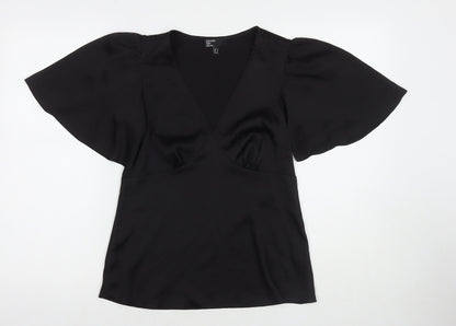 Womens UK Size 8 Friends Like These Black Basic T-Shirt