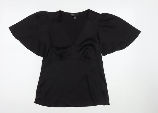 Womens UK Size 8 Friends Like These Black Basic T-Shirt