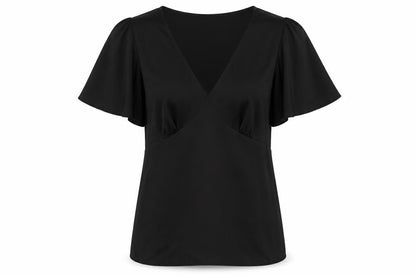 Womens UK Size 8 Friends Like These Black Basic T-Shirt
