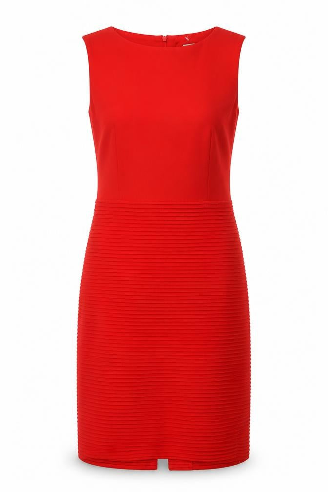 Betty Jackson Womens Red Polyester A-Line Size 10 Round Neck Pullover