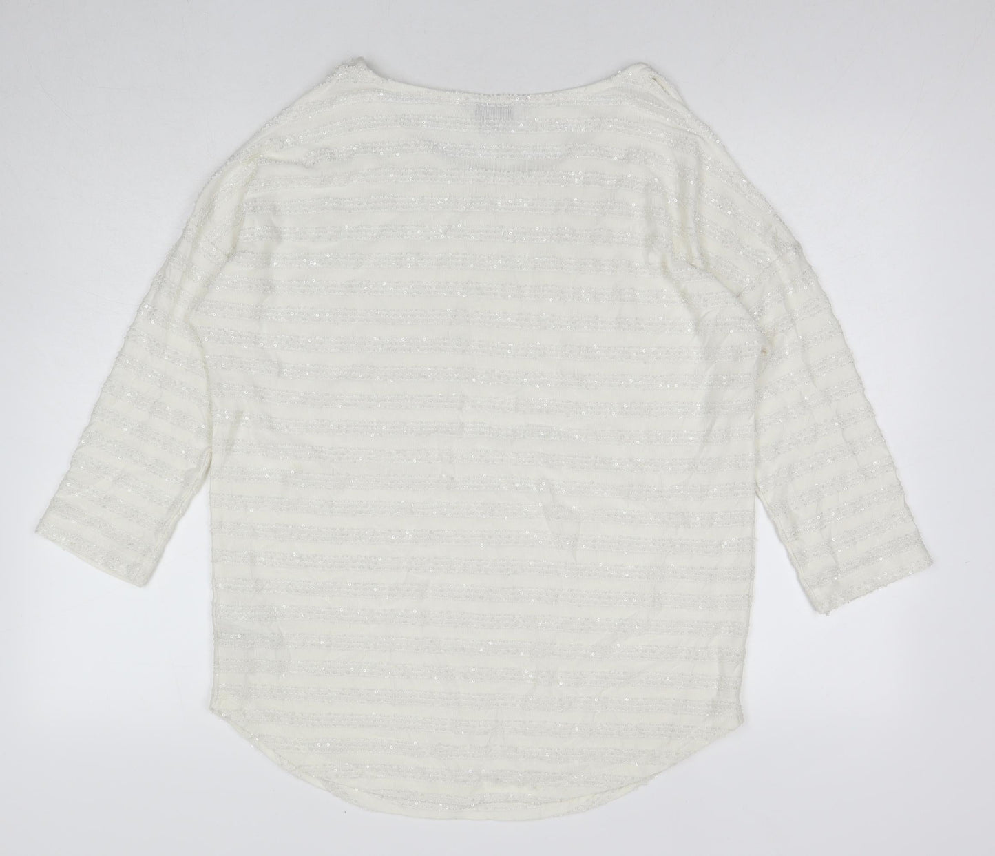 Womens UK Size 14 NEXT White Tunic Blouse