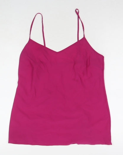 Womens UK Size 12 Marks and Spencer Pink Basic Tank