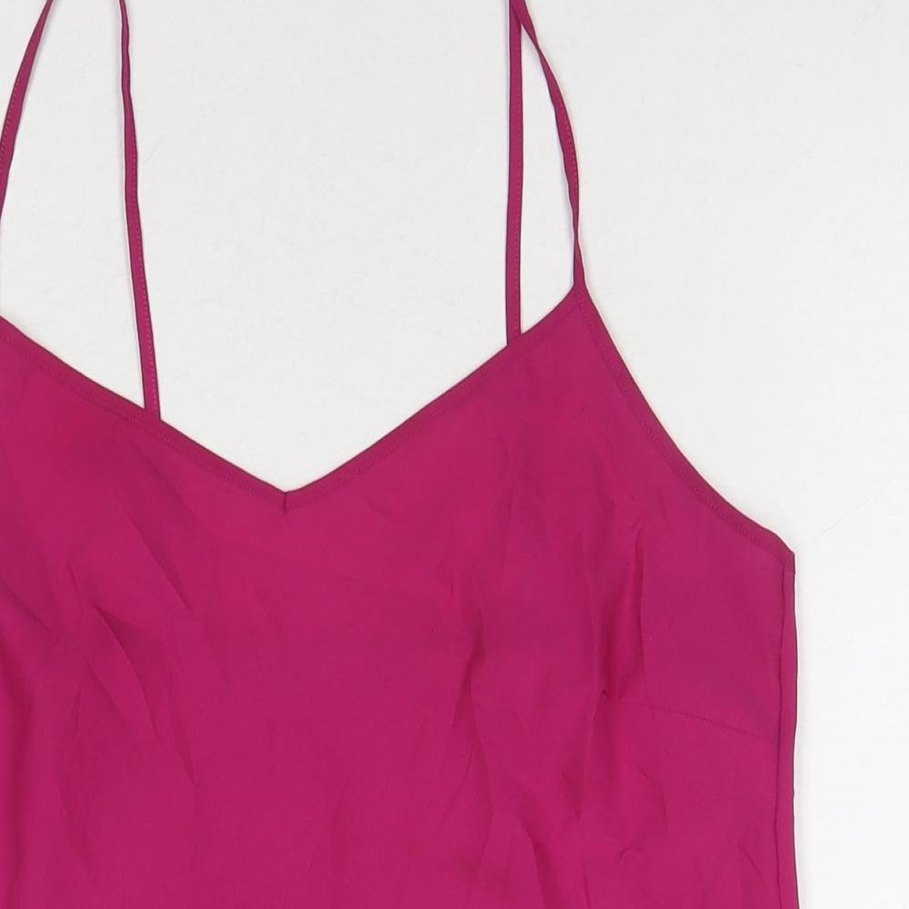 Womens UK Size 12 Marks and Spencer Pink Basic Tank
