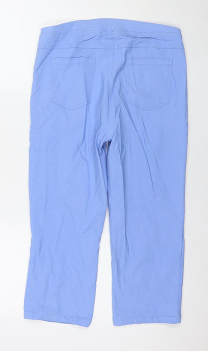 Cotton Traders Womens Beige Viscose Trousers Size 12 L20 in Regular