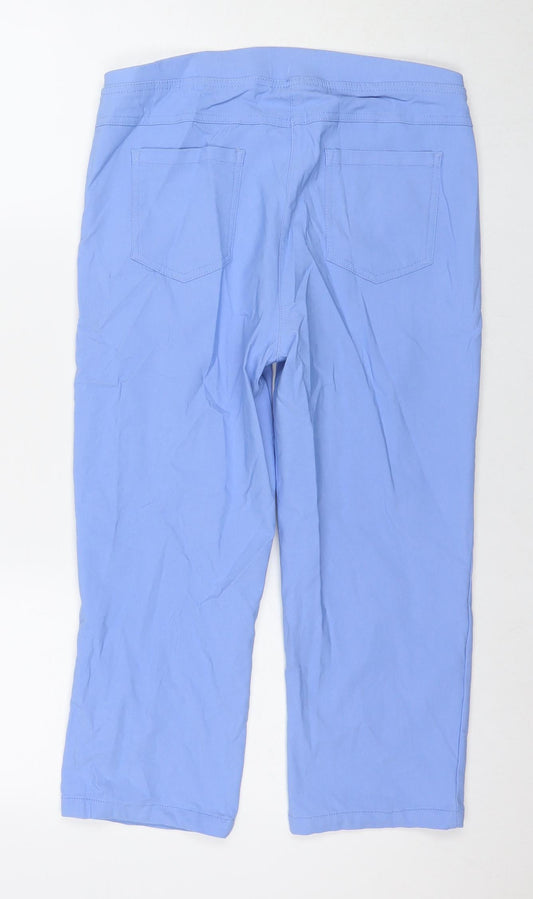 Cotton Traders Womens Beige Viscose Trousers Size 12 L20 in Regular