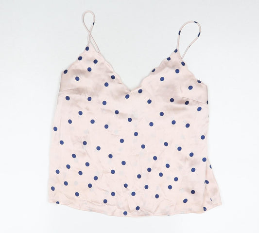 Womens UK Size 8 Topshop Pink Basic Tank