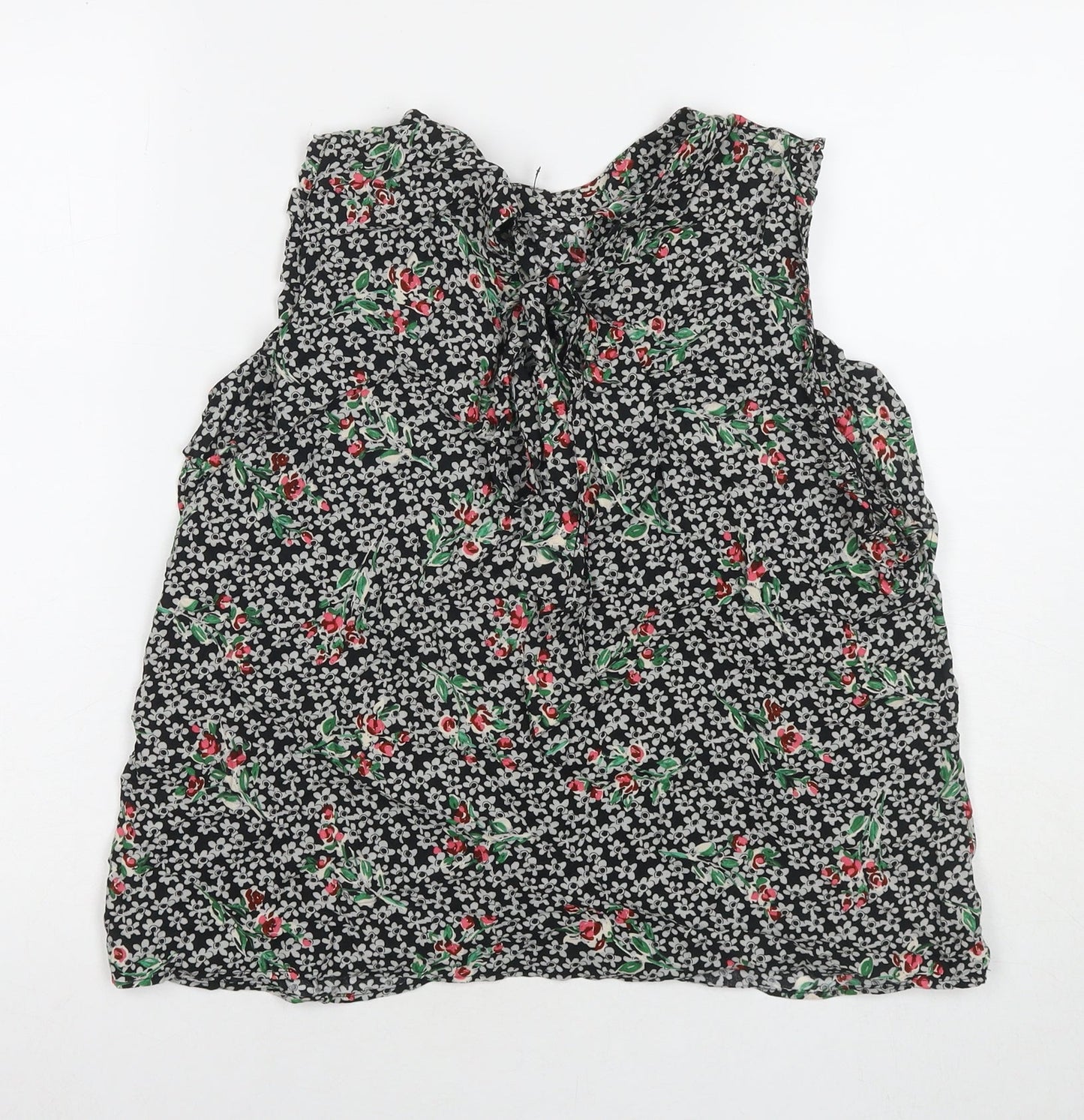 Womens UK Size L Zara Multicoloured Basic Tank