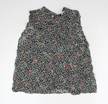 Womens UK Size L Zara Multicoloured Basic Tank