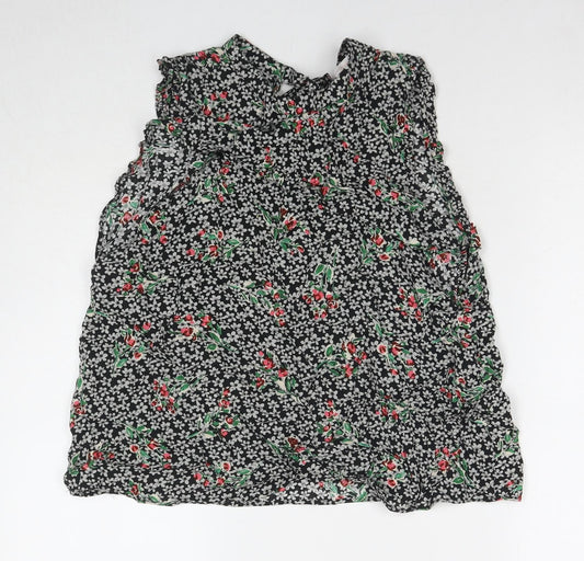 Womens UK Size L Zara Multicoloured Basic Tank