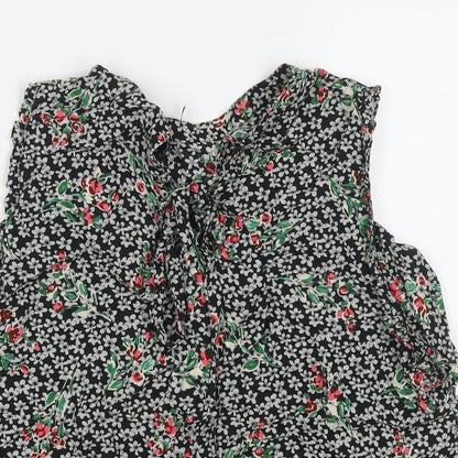 Womens UK Size L Zara Multicoloured Basic Tank