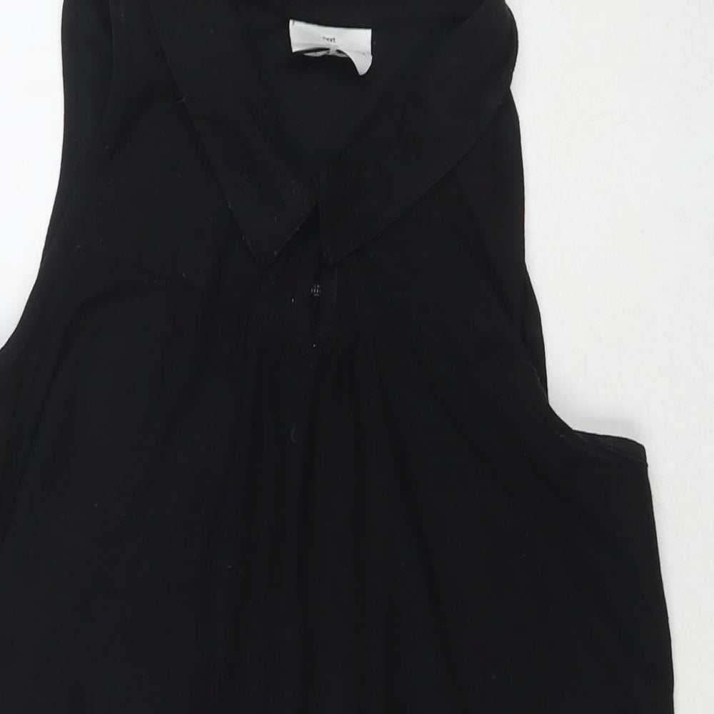 Womens UK Size 10 NEXT Black Basic Tank