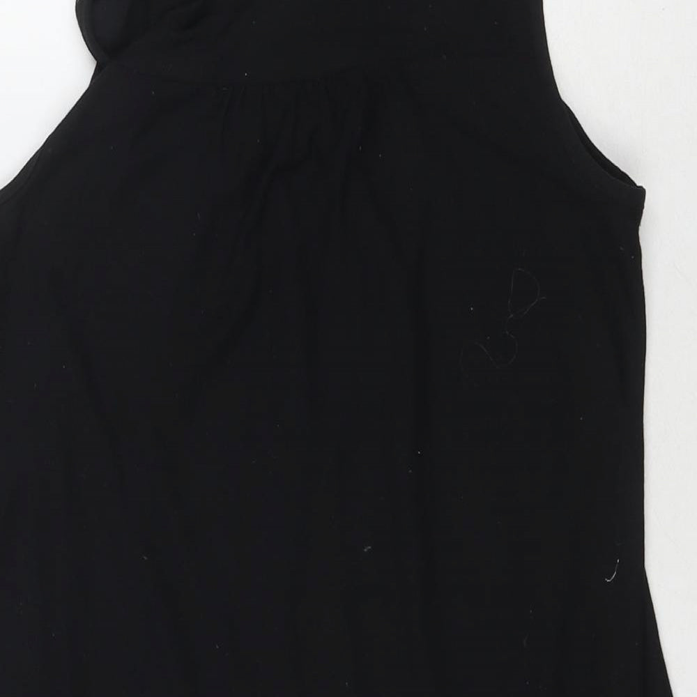 Womens UK Size 10 NEXT Black Basic Tank