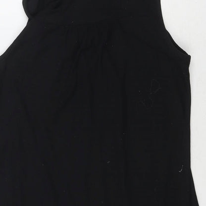 Womens UK Size 10 NEXT Black Basic Tank