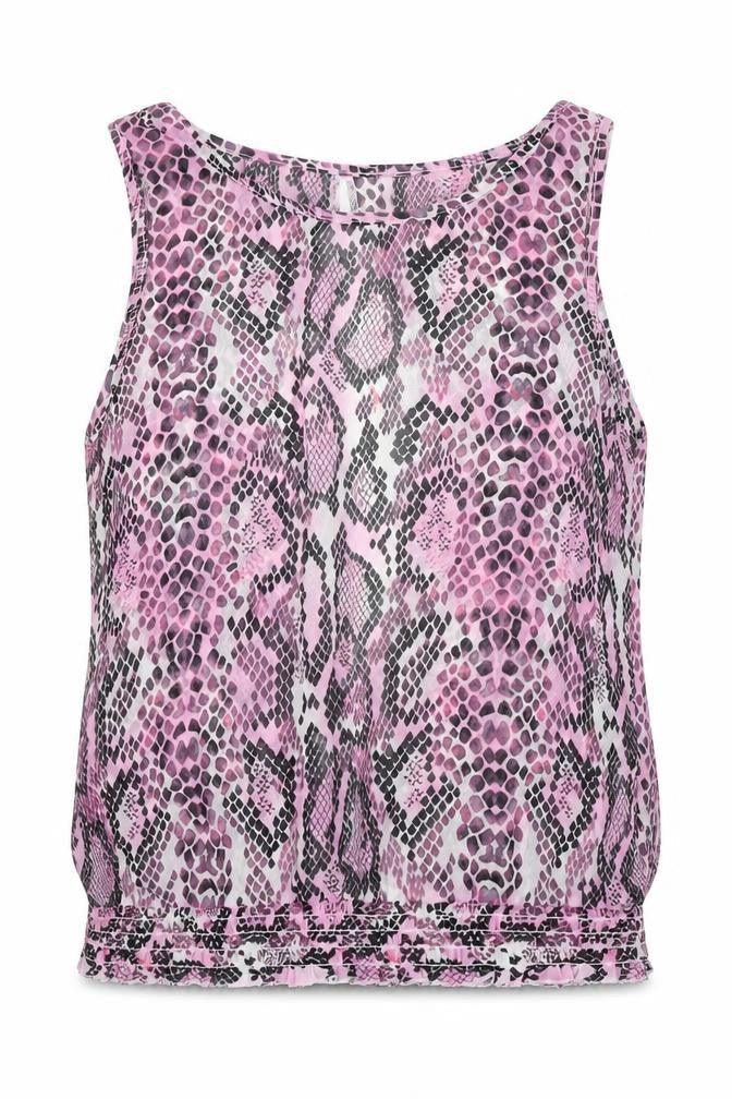 Womens UK Size 10 Internacionale Pink Basic Tank